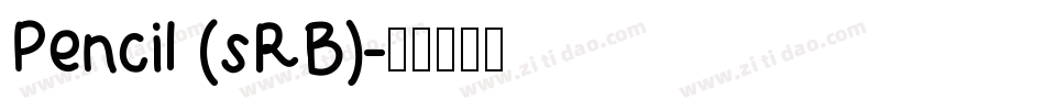 Pencil (sRB)字体转换